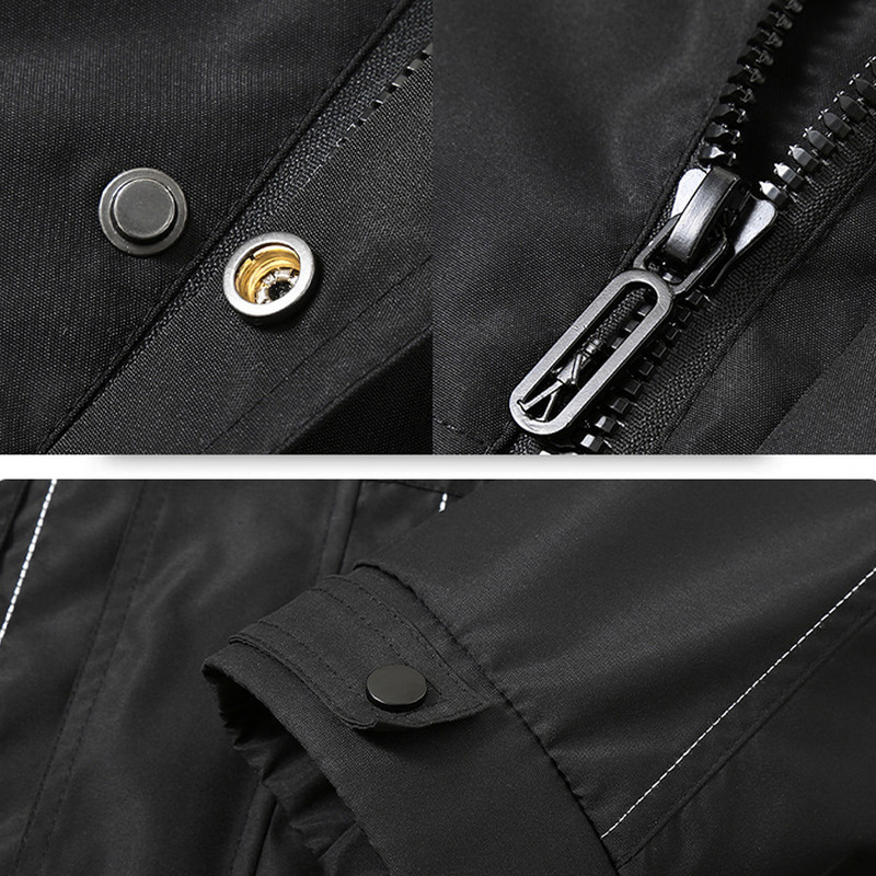 Suure suurusega jope Meeste must tuuletõkkega kevad-sügis kaubajoped Suures suuruses 10XL mantlid Meeste mood vabaaja tuuletõke