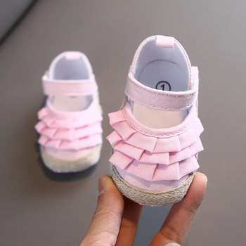 Νέα παιδικά παπούτσια για κορίτσια Χαριτωμένα λουλούδια για νήπια, μαλακή υφασμάτινη σόλα First Walkers Βρεφικά νεογέννητα βρεφικά παπούτσια Princess 0-18 μηνών