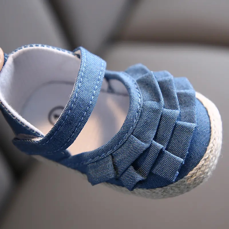 Topánky pre dievčatká, roztomilé kvetinové topánočky s mäkkou látkovou podrážkou, protišmykové, pre prvé chodítka, novorodenecké princeznovské topánky pre deti od 0 do 18 mesiacov