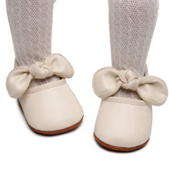 EWODOS Παπούτσια φόρεμα για μωρά για μικρά κορίτσια πριγκίπισσα από ψεύτικο δέρμα παπιγιόν Mary Jane Flats παπουτσάκια κούνιας με αντιολισθητική σόλα από καουτσούκ