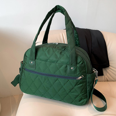 Γυναικεία διαμαντένια καπιτονέ τσάντα μεγάλης χωρητικότητας Αφρώδη χιαστί τσάντα λουράκι Ρυθμιζόμενη τσάντα Messenger Ελαφρύ τσαντάκι καθημερινής μετακίνησης