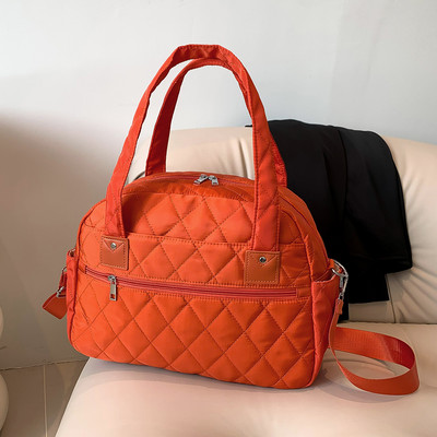 Γυναικεία διαμαντένια καπιτονέ τσάντα μεγάλης χωρητικότητας Αφρώδη χιαστί τσάντα λουράκι Ρυθμιζόμενη τσάντα Messenger Ελαφρύ τσαντάκι καθημερινής μετακίνησης