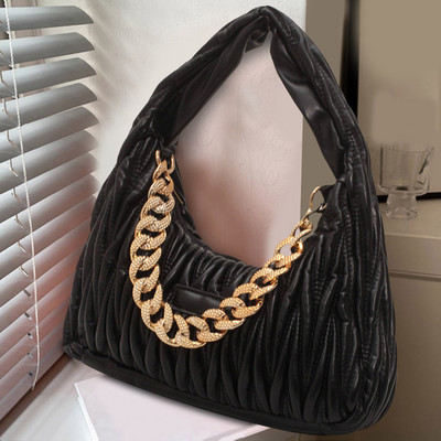 Γυναικείες τσάντες Half Moon Hobos Τσάντες και τσάντες πολυτελείας Γυναικείες τσάντες σχεδιαστές γυναικείες τσάντες καπιτονέ υφασμάτινες γυναικείες τσάντες μασχάλης