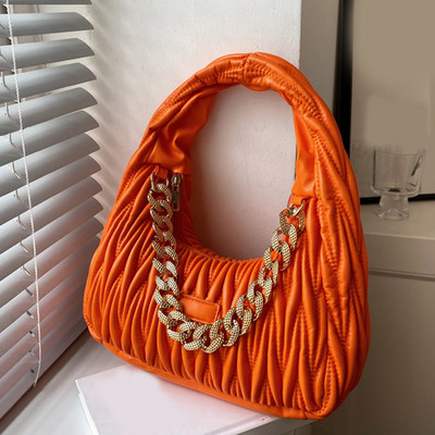 Γυναικείες τσάντες Half Moon Hobos Τσάντες και τσάντες πολυτελείας Γυναικείες τσάντες σχεδιαστές γυναικείες τσάντες καπιτονέ υφασμάτινες γυναικείες τσάντες μασχάλης