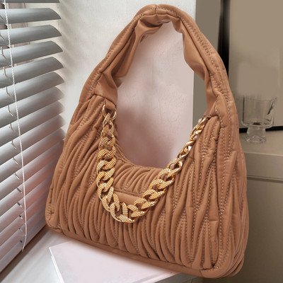 Γυναικείες τσάντες Half Moon Hobos Τσάντες και τσάντες πολυτελείας Γυναικείες τσάντες σχεδιαστές γυναικείες τσάντες καπιτονέ υφασμάτινες γυναικείες τσάντες μασχάλης