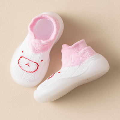 Βρεφικές κάλτσες Παπούτσια Βρεφικά χαριτωμένα κινούμενα σχέδια Παιδικά παπούτσια για αγόρια Απαλή λαστιχένια σόλα Παιδικό πάνινο πάτωμα BeBe μποτάκια για νήπια για κορίτσια πρώτος περιπατητής
