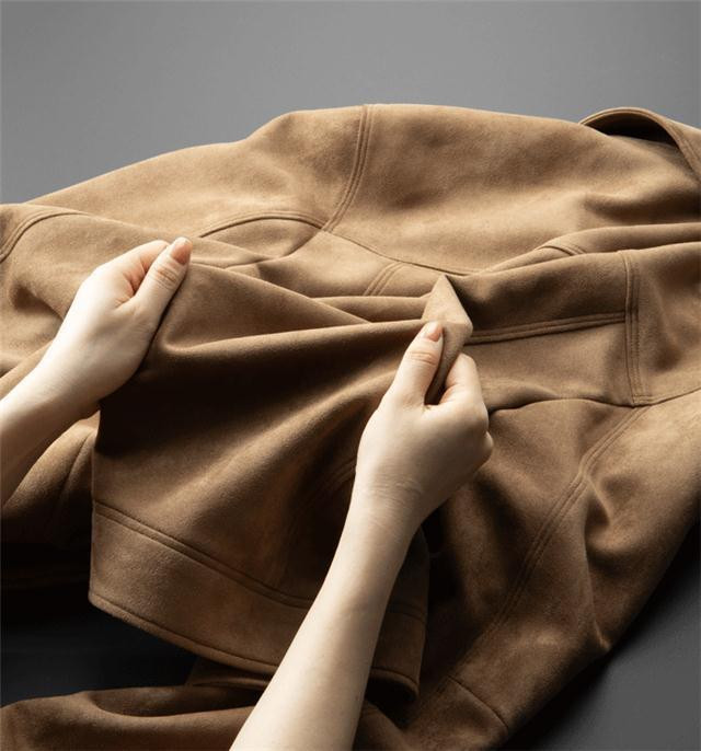 Pánska elastická semišová bunda 2023, luxusná jednoduchá, vysoko kvalitná, jarná, jesenná, pánska klopa, ležérna, slim fit, klasická vrchná bunda