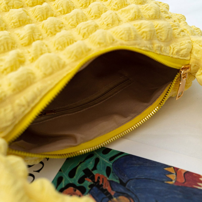 Poșetă pliată pentru femei, geantă de mână matlasată ocazională, de culoare uni, versatilă pentru petrecere, vacanță, călătorii