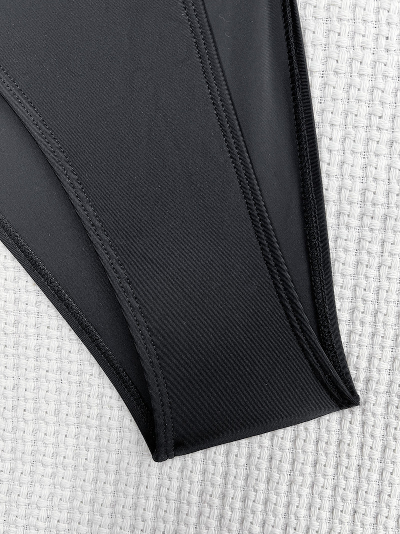 Vigorashely 2023 Σέξι μονό ώμο Κούφια μαγιό Ψηλόμεση Push Up Δεμένο μαγιό για Γυναικείες Ολόσωμες Ολόσωμες Μαγιό