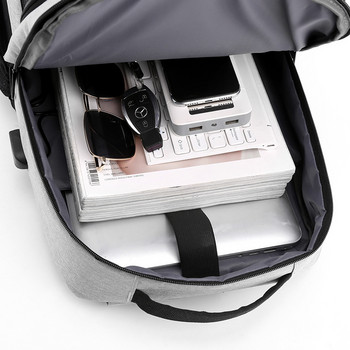 Ултра лека мъжка водоустойчива раница USB зареждане Bagpack Гръбна чанта за мъжка раница Мъжка стилна раница Ежедневна раница