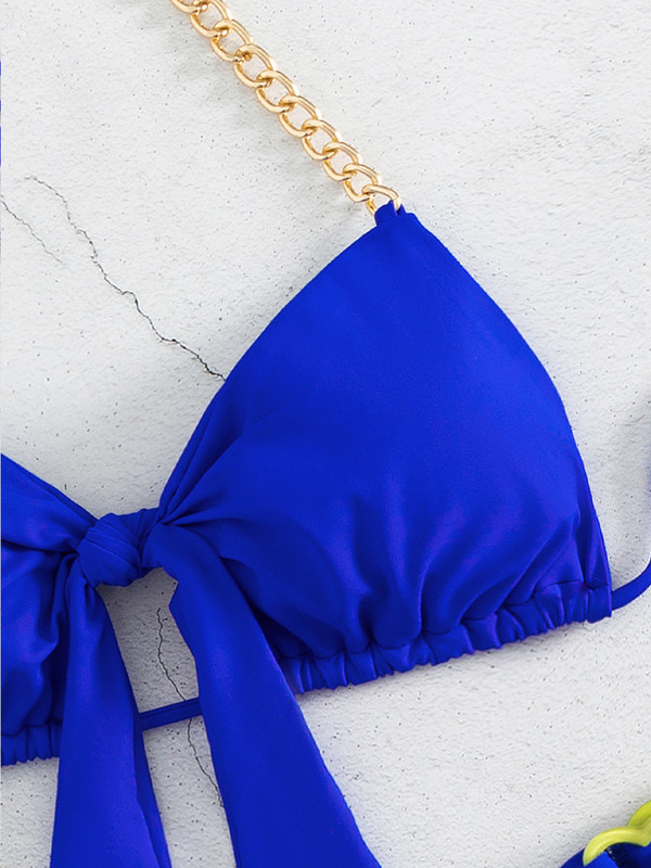 Vigoashely 2023 Solid δεμένο μπικίνι σέξι Push UP Κοίλο μαγιό Γυναικεία μαγιό Biquinis Μαγιό με ψηλή κοπή με πλάτη