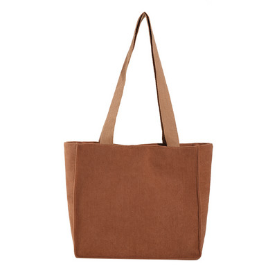 Νέα τσάντα ώμου κοτλέ για γυναίκες Βαμβακερή υφασμάτινη τσάντα Leisure μονόχρωμη Eco τσάντα αγορών 2023 Γυναικεία επαναχρησιμοποιήσιμες τσάντες