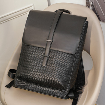 2023 Нова модна мъжка раница Пътна чанта Дизайн на луксозна марка Ученическа раница с голям капацитет Раница от PU кожа Чанта за през рамо