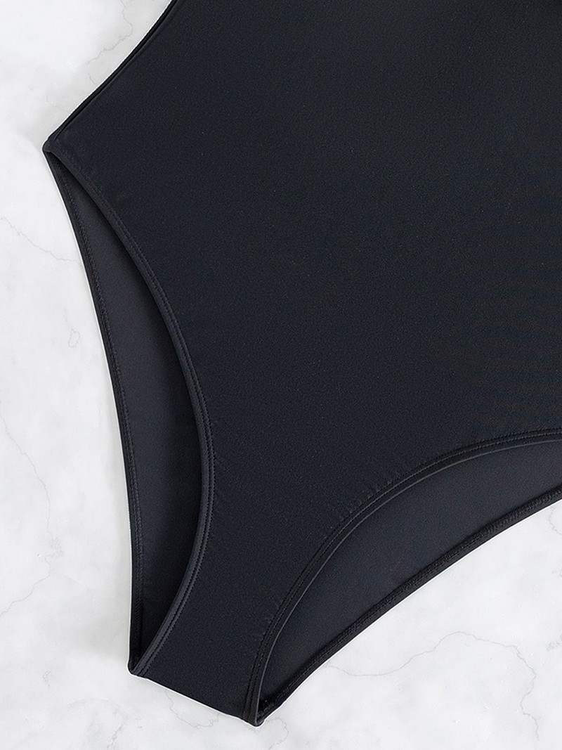 Vigorashely 2023 Seksi crni Push Up kupaći kostim s V izrezom Ženski kupaći kostim s naramenicama visokog struka za jednodijelni kupaći kostim za plažu bez leđa