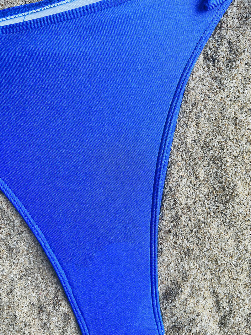 Vigorashely 2023 Set de bikini cu volante, cu decolteu în V, sexy, cu decolteu în V, costum de baie cu împingere în sus, costum de baie pentru femei, fără spate