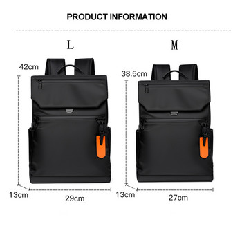 Υψηλής ποιότητας αδιάβροχο ανδρικό σακίδιο πλάτης για φορητό υπολογιστή, μάρκας πολυτελείας Μαύρο σακίδιο πλάτης για Business Urban Man Φόρτιση USB
