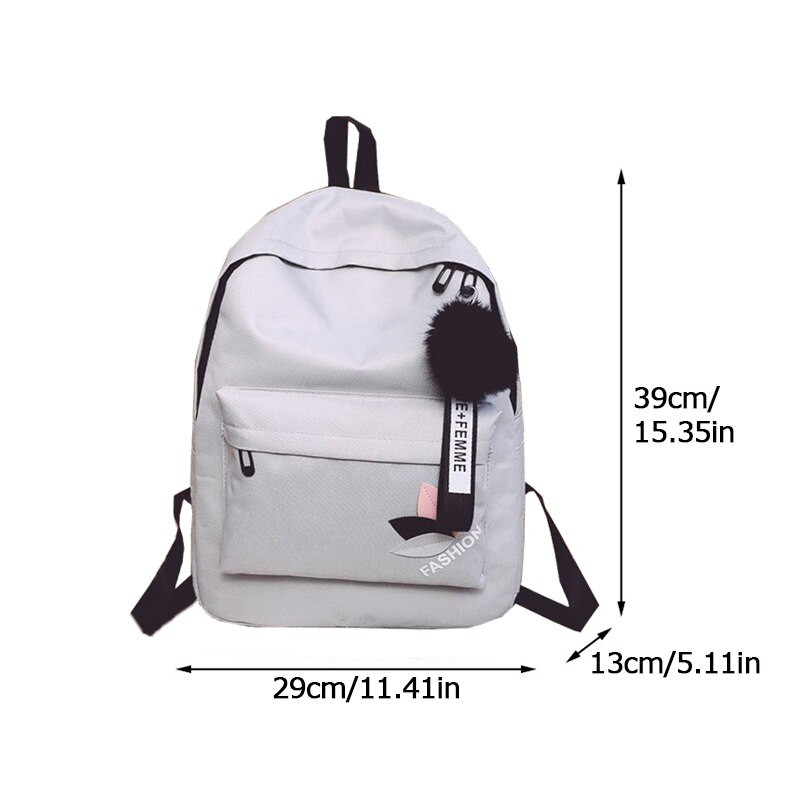 Σακίδια πλάτης για μαθητές Καμβά Μαύρες σχολικές τσάντες για κορίτσια Τσάντα ταξιδιού ώμου Fashion Kawaii Μικρό σακίδιο πλάτης για γυναίκες φτηνό