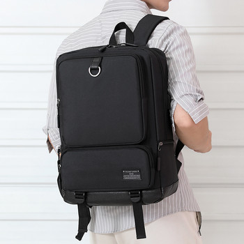 Мъжка ежедневна раница за бизнес 15,6 инча раница за лаптоп Мъжка чанта с USB гнездо Ученическа чанта за тийнейджъри Дамска ежедневна работна чанта Черен сив