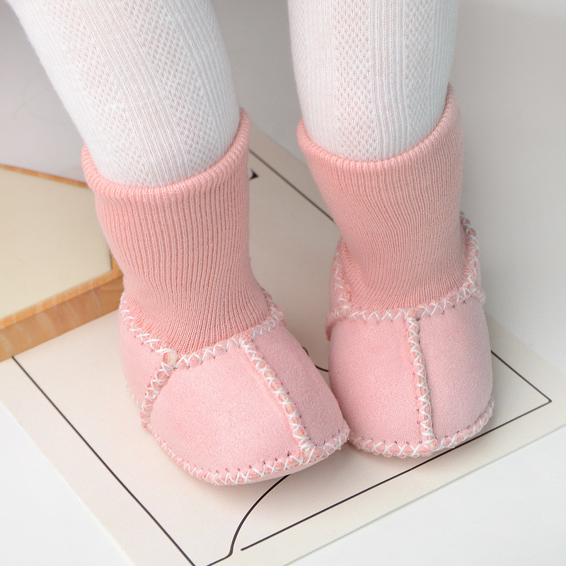 Detské prvé chodítko, zimné čižmy, pravá koža, vlnená kožušina, mäkké mokasíny pre batoľatá, plyšové čižmičky z ovčej kože pre chlapcov