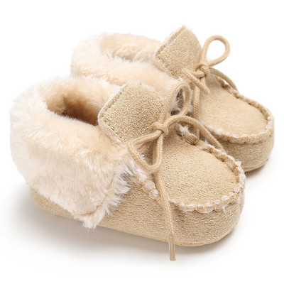 E&Bainel Зимни супер топли бебешки обувки за момичета за новородени малки момичета Първи проходилки Baby Schoenen Бебешки ботуши Мокасини