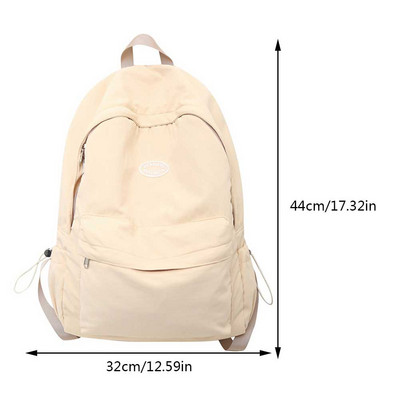 Női hátizsák iskolatáska tinédzser lányoknak Hátizsákos diák iskolai hátizsákok egyszínű, több zsebes női utazási könyves táska