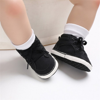 0-18 εκατ. Βρεφικά παπούτσια για αγόρια βαμβακερά καφέ μαύρα γκρι Βρεφικά παπούτσια First Walkers Αντιολισθητικά αθλητικά αθλητικά παπούτσια για νήπια Baby prewalker
