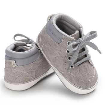 0-18M Бебешки обувки за момчета Памук Кафяви Черни Сиви Бебешки обувки First Walkers Противоплъзгащи се спортни маратонки Toddler Baby Prewalker