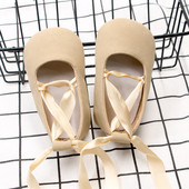 Μόδα Νεογέννητα Παπούτσια Κοριτσιού First Walkers Μοκασίνια Σταυρός Κορδέλα Πριγκίπισσα Χορός Μαλακή σόλα για βρέφη Παπούτσια για νήπια Παπούτσια