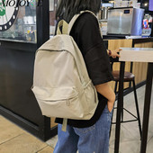 Απλές μονόχρωμες τσάντες ώμου Τσάντες νάιλον μεγάλης χωρητικότητας Σακίδια ταξιδιού Γυναικεία κορίτσια Φοιτητές καθημερινές σχολικές τσάντες με φερμουάρ