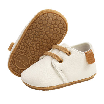 Παπούτσια παπούτσια με κορδόνια για μωρά αγόρια, μοκασίνια βρεφικής μαλακής φθινοπωρινής σόλας Σκληρή εξωτερική σόλα για νεογέννητο Αντιολισθητικά παπούτσια First Walkers