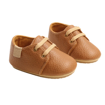 Παπούτσια παπούτσια με κορδόνια για μωρά αγόρια, μοκασίνια βρεφικής μαλακής φθινοπωρινής σόλας Σκληρή εξωτερική σόλα για νεογέννητο Αντιολισθητικά παπούτσια First Walkers