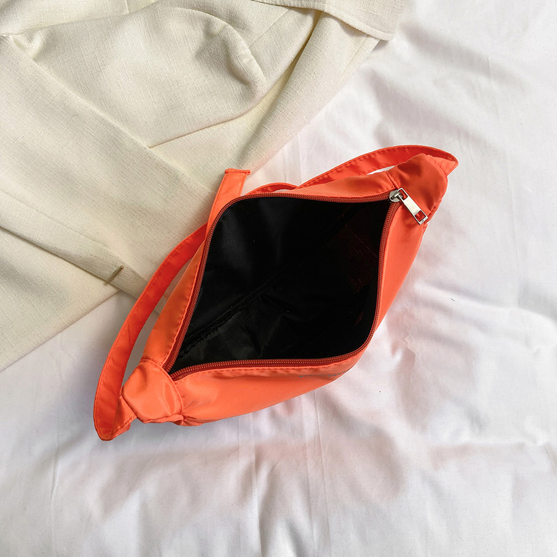 Harajuku Τσάντα αγορών Απλή τσάντα Messenger Τσάντα χιαστί μονόχρωμη Τσάντα μεγάλης χωρητικότητας Casual φερμουάρ Μαλακό νάιλον για εφήβους