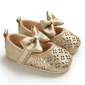 Παπούτσια κούνιας για νεογέννητο μωρό για κοριτσάκι Παπούτσια παπιγιόν μαλακή σόλα Prewalker Αντιολισθητικά αθλητικά παπούτσια Breathable Princess