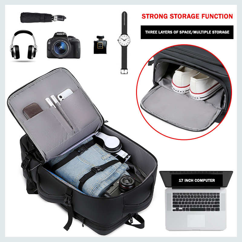 2023 Prabangi verslo nešiojamojo kompiuterio kuprinė vyrui TRAVEL BAG BACKPACK Schook Bags Aukštos kokybės krepšiai 17 colių vandeniui atsparus paketas