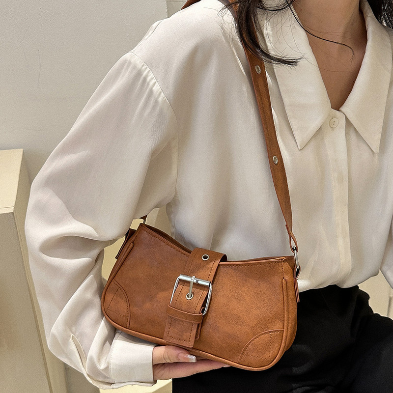 Geantă de umăr pentru femei de modă, geantă pentru axile, geantă de subraț, geantă gotică, geantă de mesager de culoare solidă, poșetă, genți de mână hobos Y2K