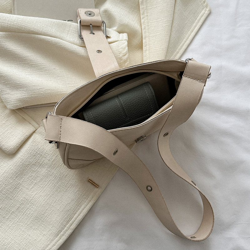 Geantă de umăr pentru femei de modă, geantă pentru axile, geantă de subraț, geantă gotică, geantă de mesager de culoare solidă, poșetă, genți de mână hobos Y2K