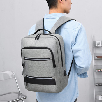Мъжка водоустойчива раница Многофункционална чанта за гръб Мъжка бизнес раница за лаптоп 15,6\