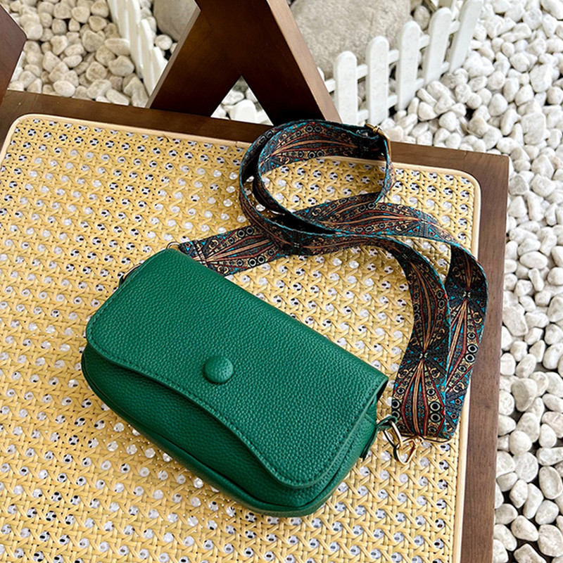 Klasične torbe na rame Ženske torbice i torbice Luksuzni dizajn Široki remen od tkanine Puna torba preko ramena Ženska dnevna torbica s patentnim zatvaračem