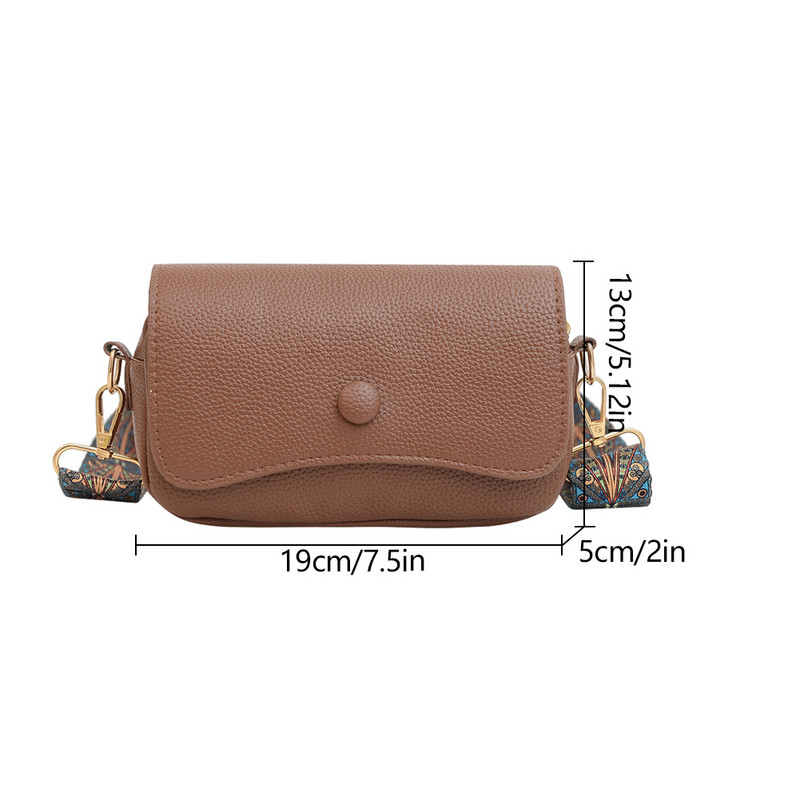 Klasične torbe na rame Ženske torbice i torbice Luksuzni dizajn Široki remen od tkanine Puna torba preko ramena Ženska dnevna torbica s patentnim zatvaračem