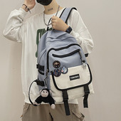 JOYPESSIE Fashion Ανδρικά Mochila Μαύρο Σακίδιο Laptop Κορίτσια Καμβά Τσάντα τσάντα υψηλής χωρητικότητας Εφηβική Σχολική τσάντα Γυναικεία τσάντα ταξιδιού