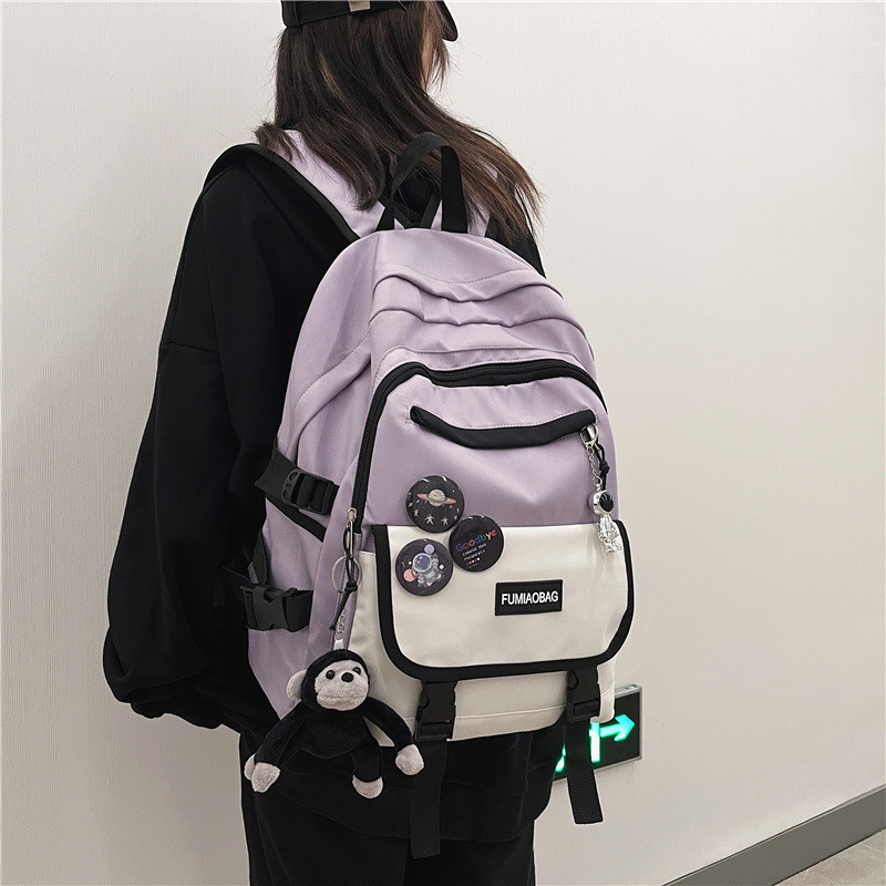 JOYPESSIE Fashion Ανδρικά Mochila Μαύρο Σακίδιο Laptop Κορίτσια Καμβά Τσάντα τσάντα υψηλής χωρητικότητας Εφηβική Σχολική τσάντα Γυναικεία τσάντα ταξιδιού