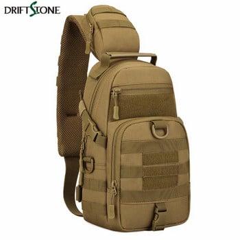 Найлонова тактическа чанта Едно рамо Слинг Чанта за гърдите Военна армейска раница Спорт на открито Катерене Къмпинг чанти