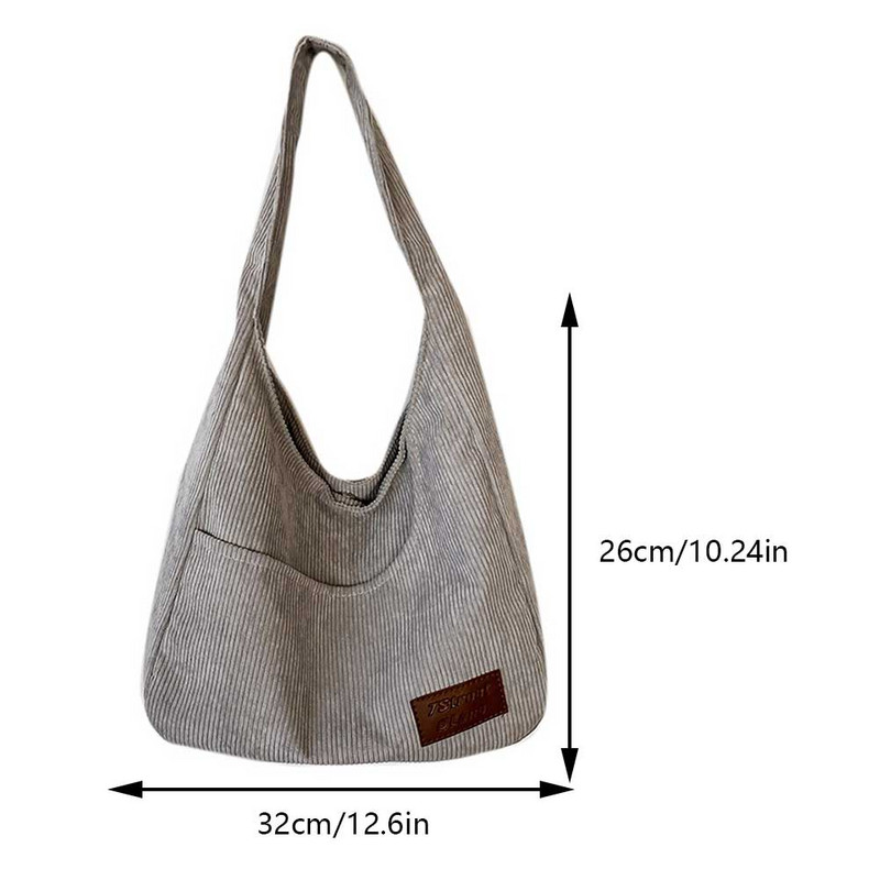 Ženska modna torba na rame, torba s više džepova velikog kapaciteta, ležerna vintage velika ručna torba, svestrana torba za kupovinu