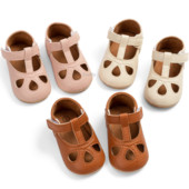 Παιδικά παπούτσια με λουράκι T για αγόρια κορίτσια Παιδικά δερμάτινα σανδάλια με μαλακό κάτω μέρος PU κούφιο νήπιο έξω Καλοκαιρινά αθλητικά παπούτσια