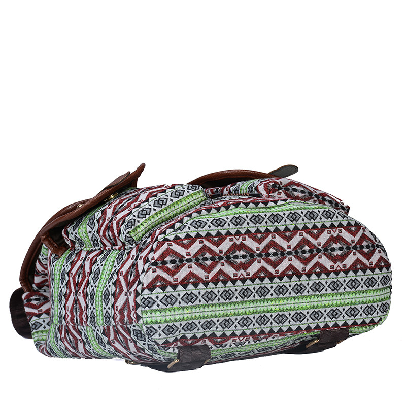 Uus moodne lõuendiprintimine naiste õlakott Bohemia naiste seljakott