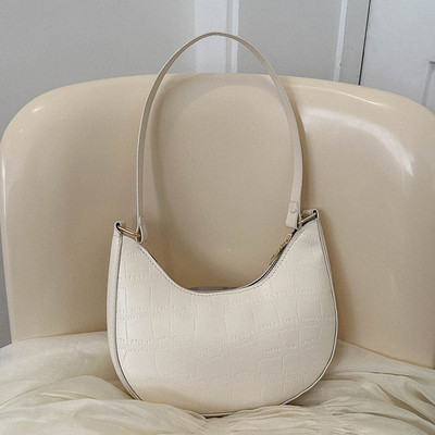 Γυναικεία τσάντα μονόχρωμη Hobo Τσάντα ώμου Μαλακό PU Fashion Γυναικεία τσάντα τηλεφώνου Τσάντα φερμουάρ μασχάλης Γυναικεία μίνι τσάντες Casual τσάντα ταξιδιού