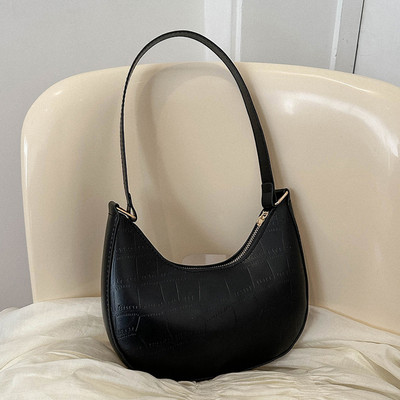 Γυναικεία τσάντα μονόχρωμη Hobo Τσάντα ώμου Μαλακό PU Fashion Γυναικεία τσάντα τηλεφώνου Τσάντα φερμουάρ μασχάλης Γυναικεία μίνι τσάντες Casual τσάντα ταξιδιού