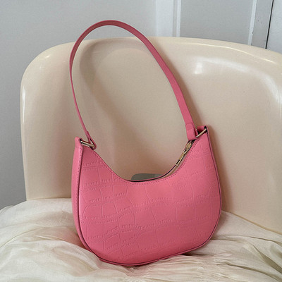 Γυναικεία τσάντα μονόχρωμη Hobo Τσάντα ώμου Μαλακό PU Fashion Γυναικεία τσάντα τηλεφώνου Τσάντα φερμουάρ μασχάλης Γυναικεία μίνι τσάντες Casual τσάντα ταξιδιού