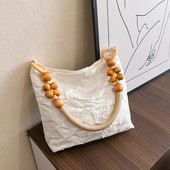 Καμβάς casual τσάντα Dry Branch Rose Women Clutch πορτοφόλια με χάντρες ζακάρ λουλουδάτο μοτίβο για τσάντα ταξιδιού και αγορών