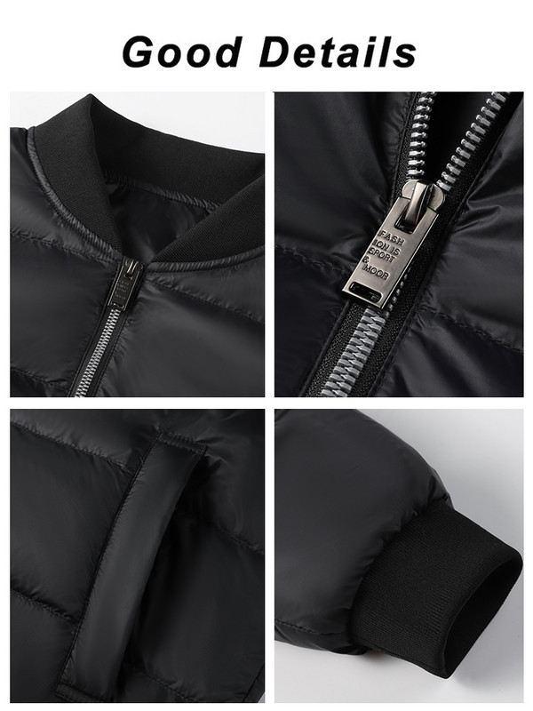 Νέο ανδρικό χειμερινό μπουφάν μπουφάν 2023 Ελαφρύ 90% Μπουφάν λευκής πάπιας με επένδυση Plus Size 8XL Windbreaker Ζεστό παλτό